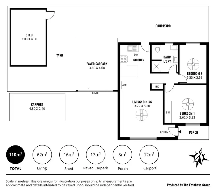 Floorplan of Homely unit listing, 4/12 Robert Avenue, Broadview SA 5083