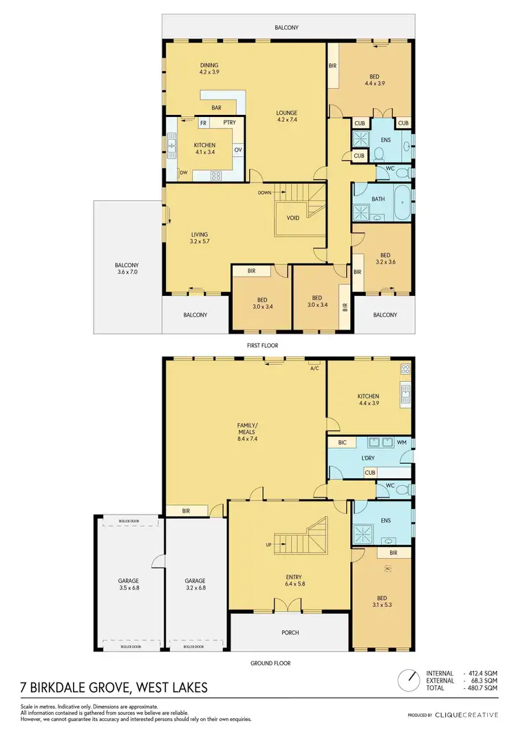Floorplan of Homely house listing, 7 Birkdale Grove, West Lakes SA 5021