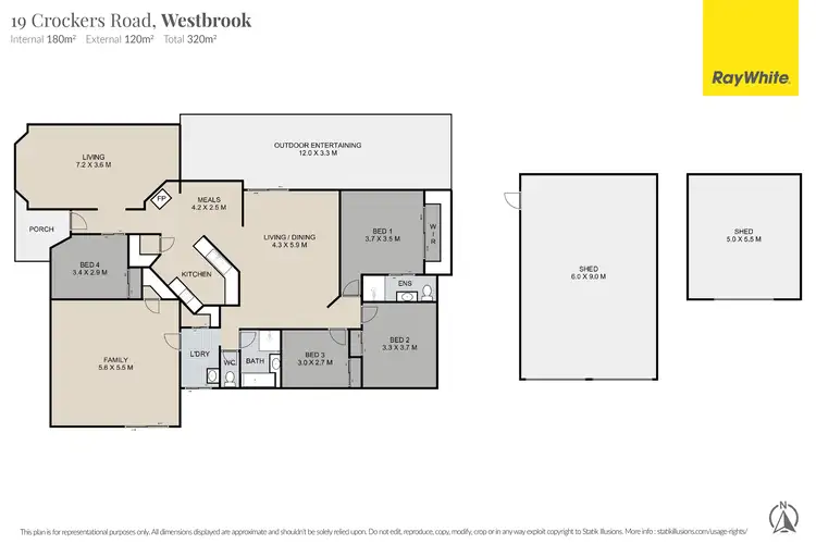 Floorplan of Homely house listing, 19 Crockers Road, Westbrook QLD 4350