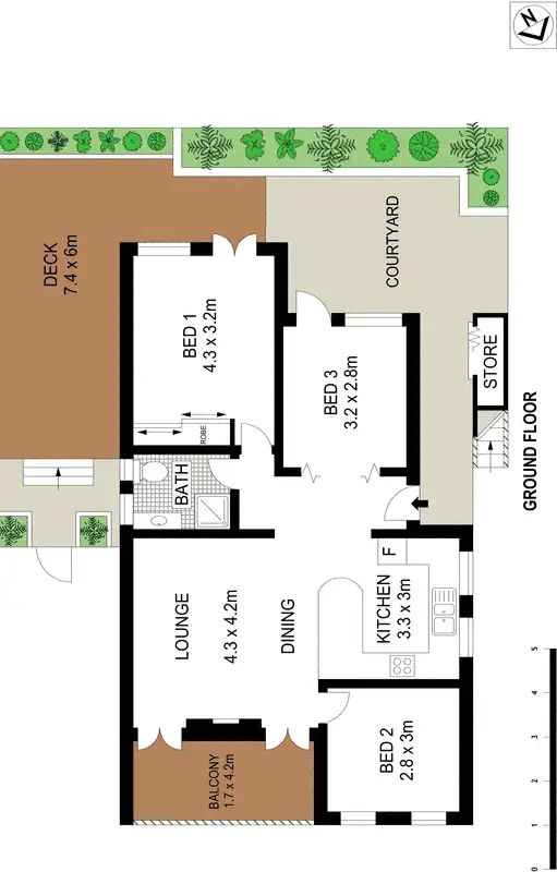 Floorplan of Homely apartment listing, 1/79 Edward Street, Bondi Beach NSW 2026