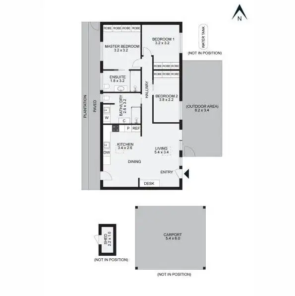 Floorplan of Homely house listing, 1/10 Karingal Drive, Capel Sound VIC 3940