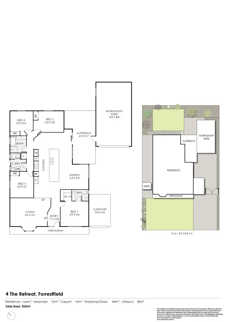 Floorplan of Homely house listing, 4 The Retreat, Forrestfield WA 6058