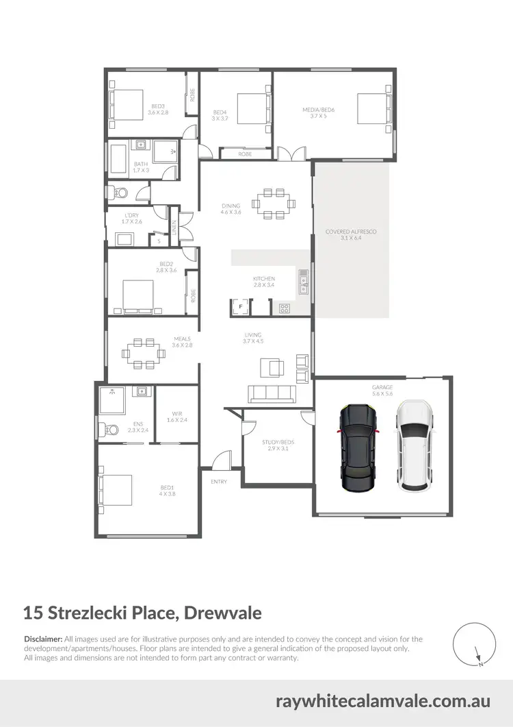 Floorplan of Homely house listing, 15 Strezlecki Place, Drewvale QLD 4116