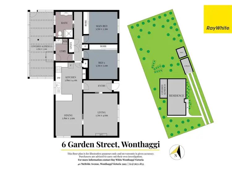 Floorplan of Homely house listing, 6 Garden Street, Wonthaggi VIC 3995