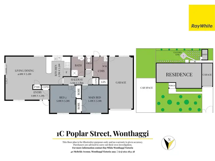 Floorplan of Homely unit listing, 1C Poplar Street, Wonthaggi VIC 3995