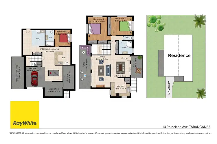 Floorplan of Homely house listing, 14 Poinciana Avenue, Taranganba QLD 4703