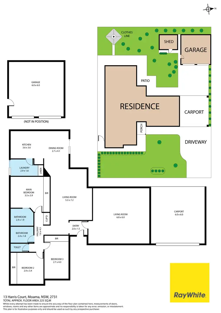Floorplan of Homely house listing, 13 Harris Court, Moama NSW 2731