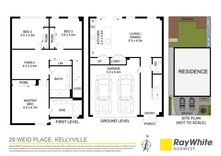 Floorplan of Homely townhouse listing, 26 Weid Place, Kellyville NSW 2155