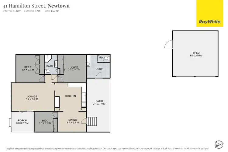 Floorplan of Homely house listing, 41 Hamilton Street, Newtown QLD 4350