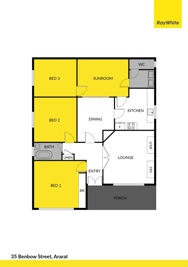 Floorplan of Homely house listing, 35 Benbow Street, Ararat VIC 3377