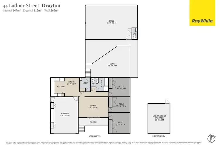Floorplan of Homely house listing, 44 Ladner Street, Drayton QLD 4350