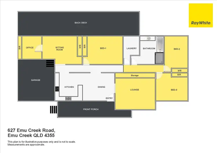 Floorplan of Homely rural property listing, 627 Emu Creek Road, Emu Creek QLD 4355