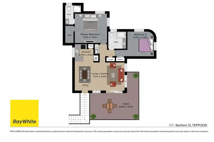 Floorplan of Homely unit listing, 7/1 Bartlem Street, Yeppoon QLD 4703