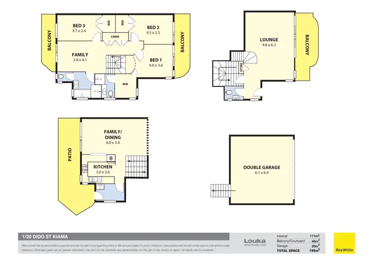Floorplan of Homely house listing, 1/20 Dido Street, Kiama NSW 2533