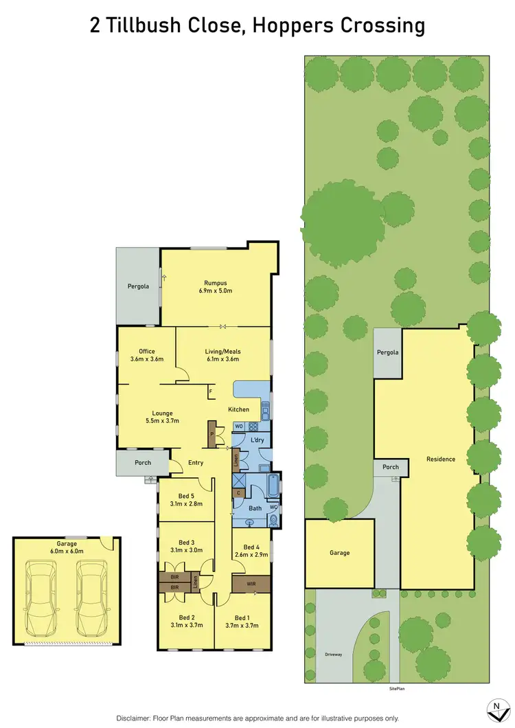 Floorplan of Homely house listing, 2 Tillbush Close, Hoppers Crossing VIC 3029