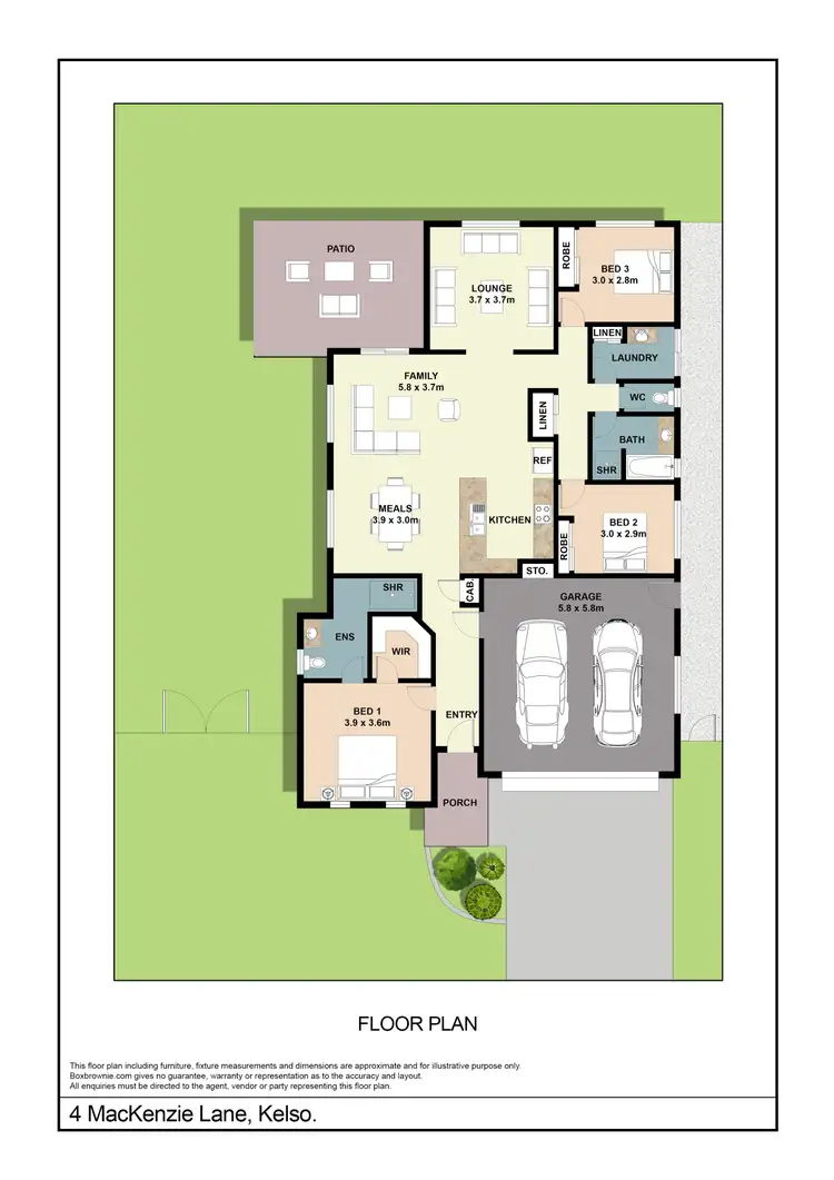 Floorplan of Homely house listing, 4 Mackenzie Lane, Kelso QLD 4815