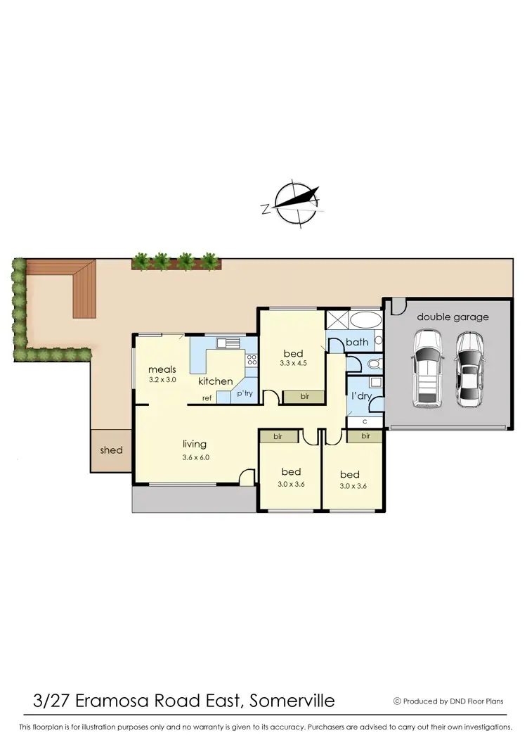 Floorplan of Homely unit listing, 3/27 Eramosa Road East, Somerville VIC 3912