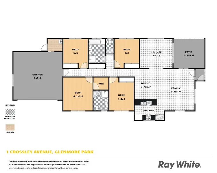 Floorplan of Homely house listing, 1 Crossley Avenue, Glenmore Park NSW 2745
