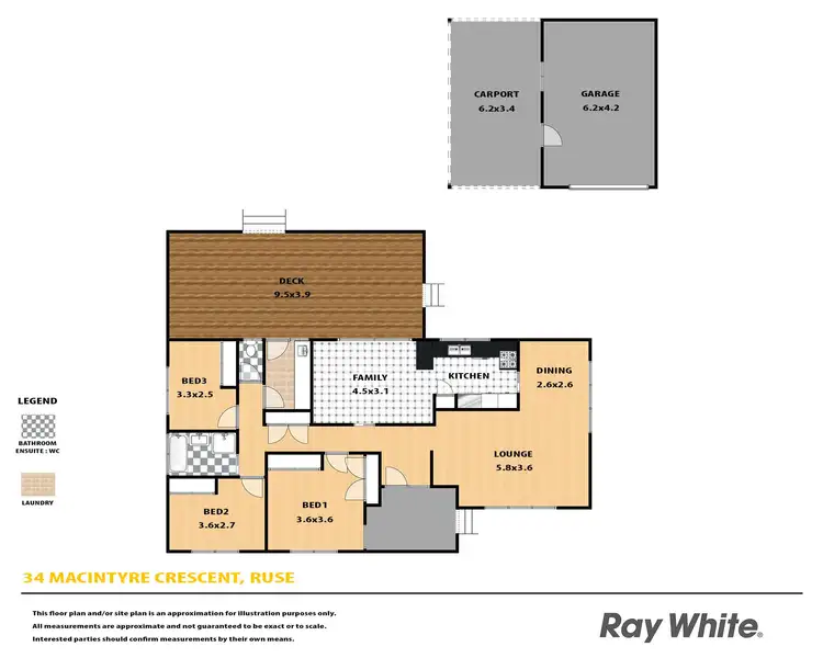 Floorplan of Homely house listing, 34 Macintyre Crescent, Ruse NSW 2560