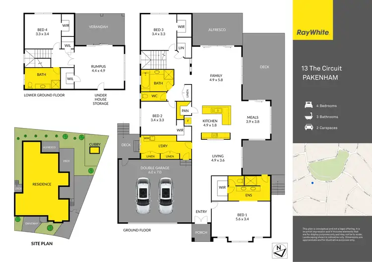 Floorplan of Homely house listing, 13 The Circuit, Pakenham VIC 3810