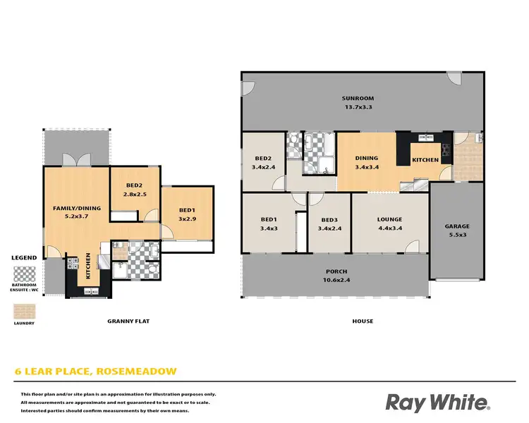 Floorplan of Homely house listing, 6 Lear Place, Rosemeadow NSW 2560