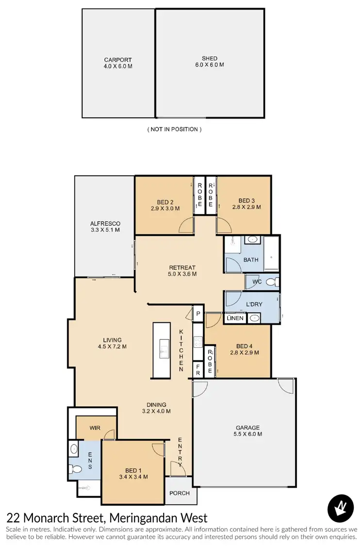 Floorplan of Homely house listing, 22 Monarch Street, Meringandan West QLD 4352