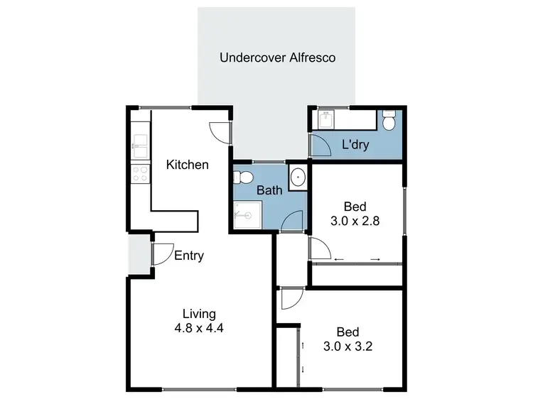Floorplan of Homely house listing, 7A Thomas Street, Benalla VIC 3672
