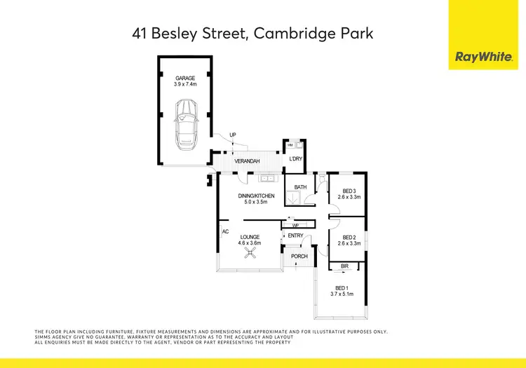 Floorplan of Homely house listing, 41 Besley Street, Cambridge Park NSW 2747