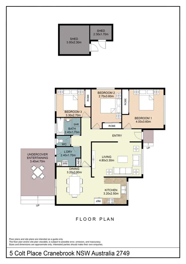 Floorplan of Homely house listing, 5 Colt Place, Cranebrook NSW 2749