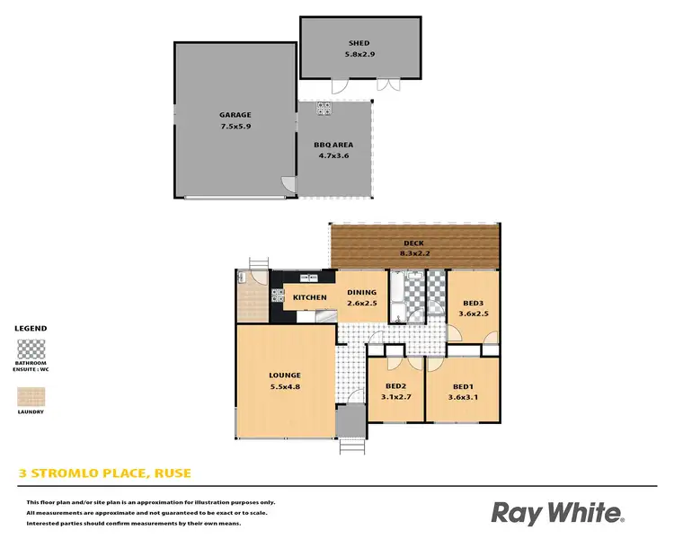 Floorplan of Homely house listing, 3 Stromlo Place, Ruse NSW 2560