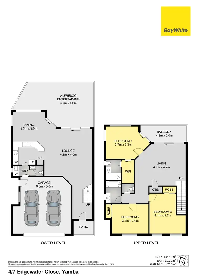 Floorplan of Homely unit listing, 4/7 Edgewater Close, Yamba NSW 2464