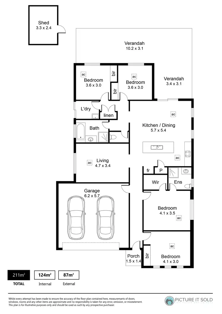 Floorplan of Homely house listing, 13 Central Boulevard, Munno Para West SA 5115