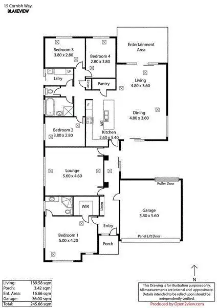 Floorplan of Homely house listing, 15 Cornish Way, Blakeview SA 5114