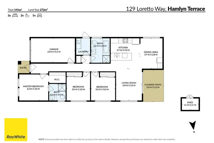 Floorplan of Homely house listing, 129 Loretto Way, Hamlyn Terrace NSW 2259
