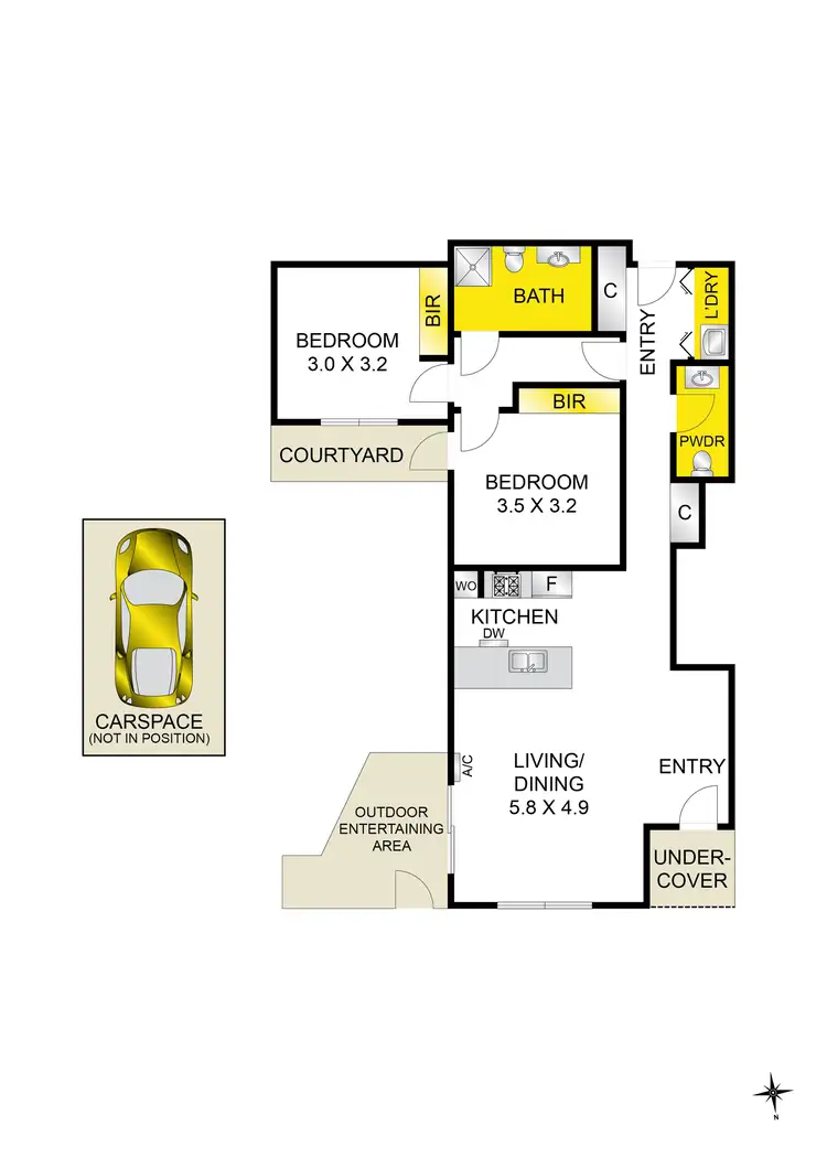 Floorplan of Homely unit listing, 7/17 Colac Grove, Belmont VIC 3216