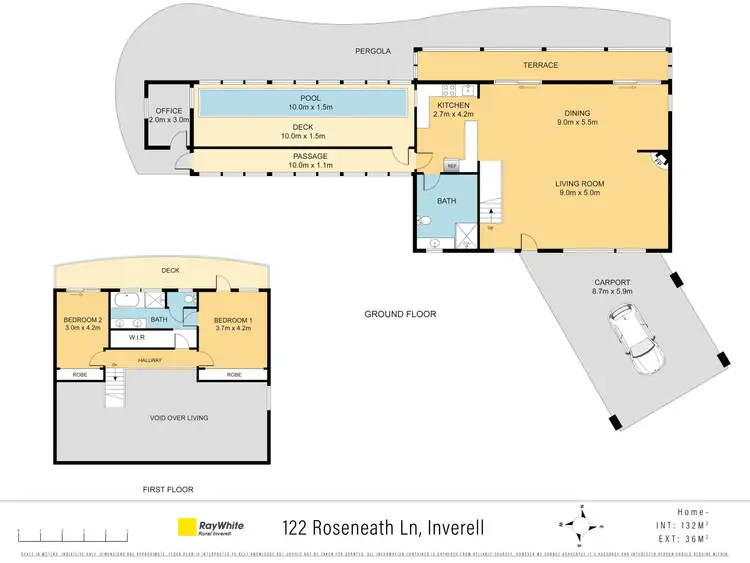 Floorplan of Homely rural property listing, 122 Roseneath Lane, Inverell NSW 2360