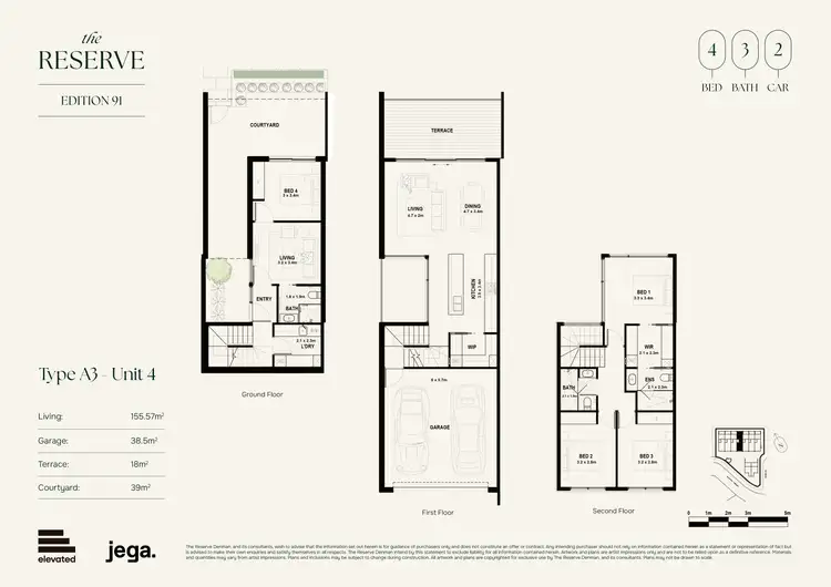 Floorplan of Homely townhouse listing, The Reserve Denman, Expansive Terrace On Coree Park, Denman Prospect ACT 2611