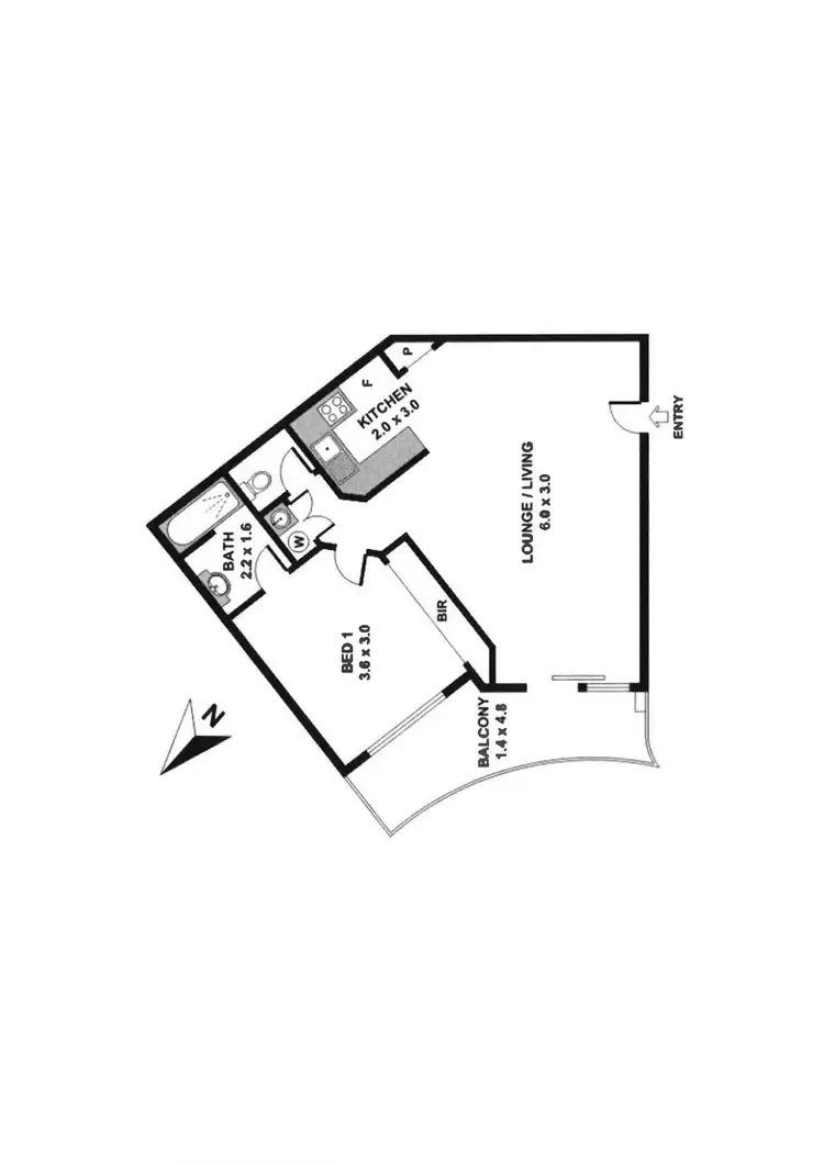 Floorplan of Homely apartment listing, 100/2342 Gold Coast Highway, Mermaid Beach QLD 4218