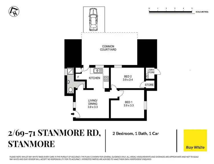 Floorplan of Homely apartment listing, 2/69-71 Stanmore Road, Stanmore NSW 2048
