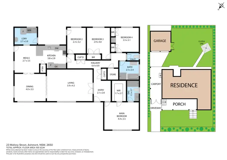 Floorplan of Homely house listing, 23 Mallory Street, Ashmont NSW 2650