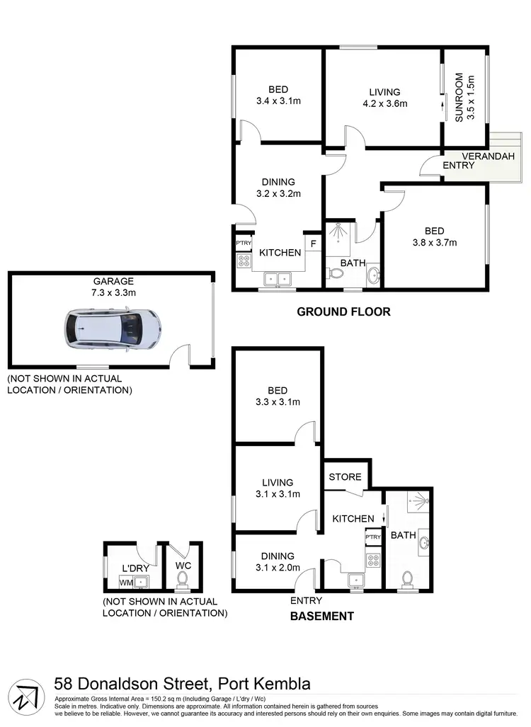 Floorplan of Homely house listing, 58 Donaldson Street, Port Kembla NSW 2505