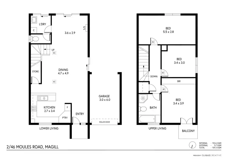 Floorplan of Homely house listing, 2/46 Moules Road, Magill SA 5072