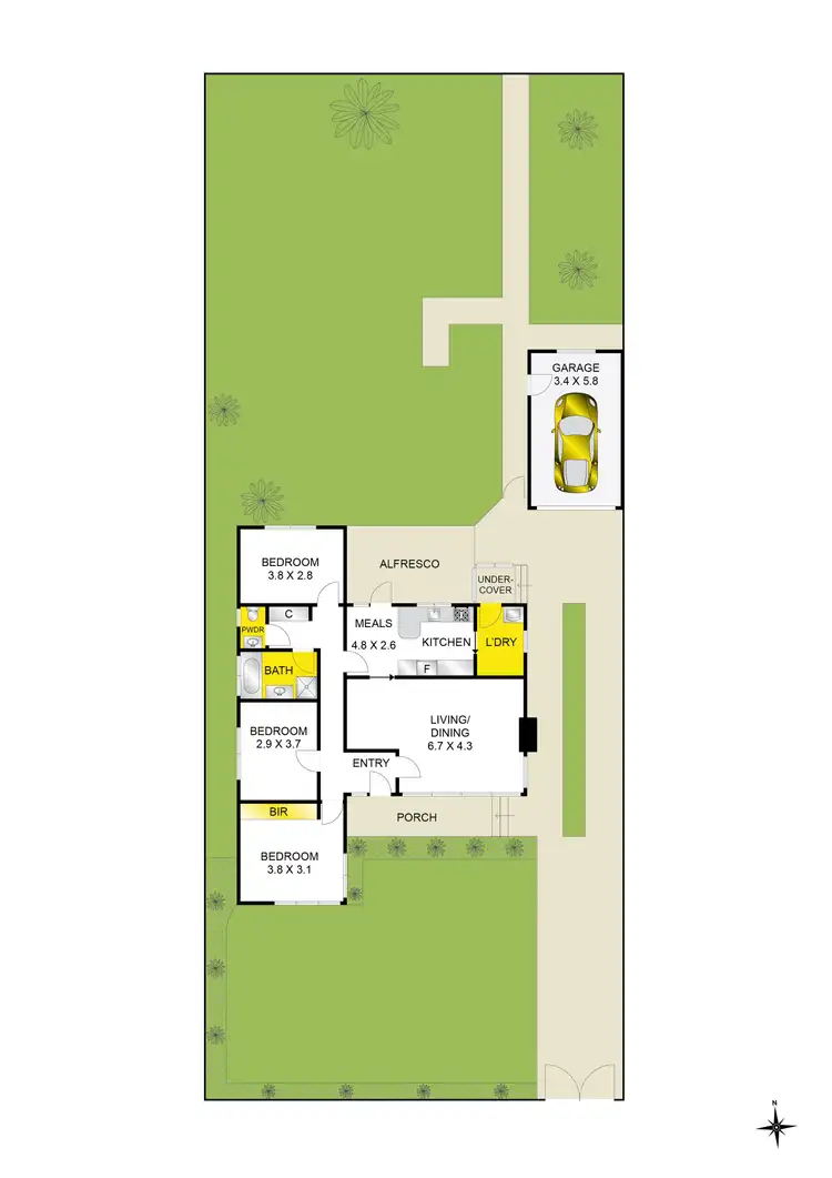 Floorplan of Homely house listing, 58 Porter Avenue, Highton VIC 3216