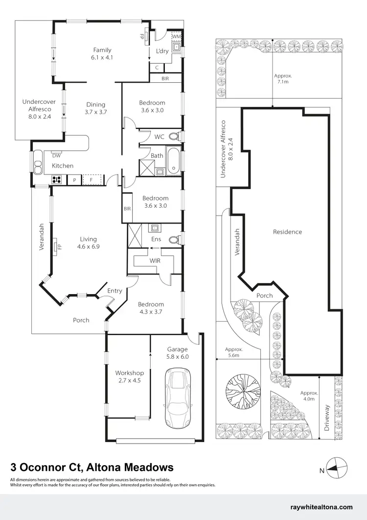 Floorplan of Homely house listing, 3 Oconnor Court, Altona Meadows VIC 3028