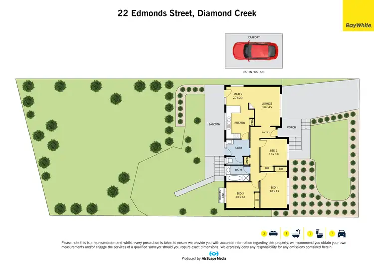 Floorplan of Homely house listing, 22 Edmonds Street, Diamond Creek VIC 3089