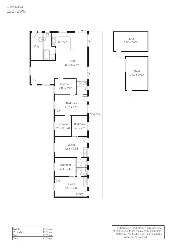 Floorplan of Homely block of units listing, 69 Beach Road, Coobowie SA 5583