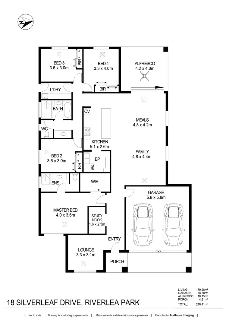 Floorplan of Homely house listing, 18 Silverleaf Drive, Riverlea Park SA 5120