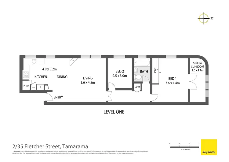 Floorplan of Homely apartment listing, 2/35 Fletcher Street, Tamarama NSW 2026