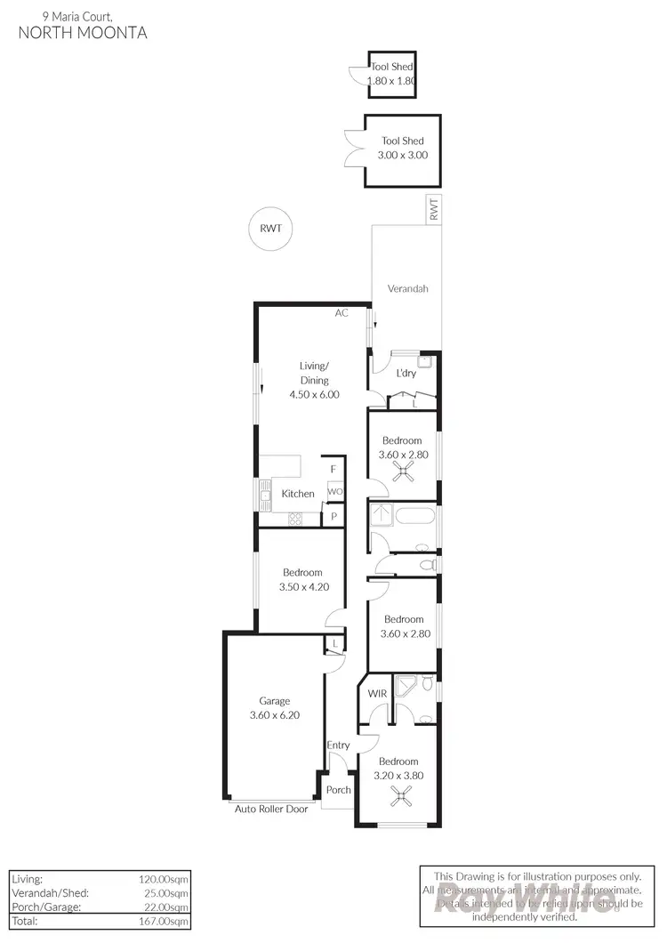 Floorplan of Homely house listing, 9 Maria Court, Moonta SA 5558