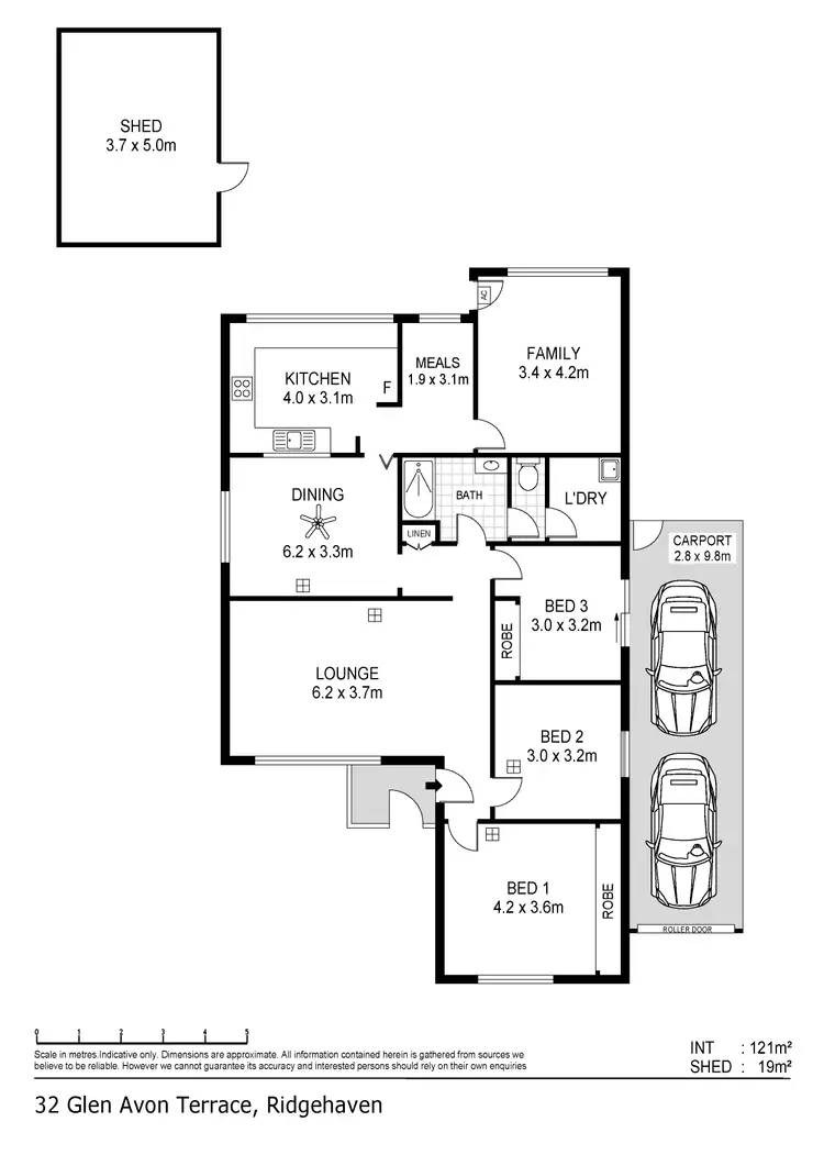 Floorplan of Homely house listing, 32 Glen Avon Terrace, Ridgehaven SA 5097